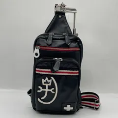 BN8418●Castelbajac  カステルバジャック パンセ ボディバッグ ワンショルダーバッグ レザー ブラック系