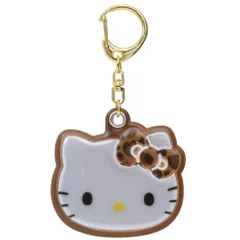 【メール便】ハローキティ キーリング リフレクターキーホルダー ヒョウ柄 サンリオ プレゼント キャラクター グッズ 