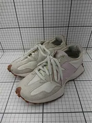 ◇ Θ ニューバランス New Balance 327 スニーカー ホワイト系 ピンク系 24.0cm レディース E  【1602190004418】