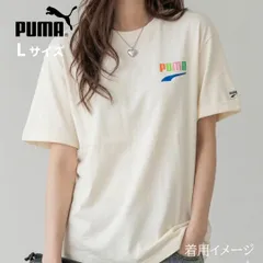 PUMAプーマ DOWNTOWN グラフィック 半袖Ｔシャツ ベージュ