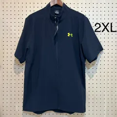 メンズフレッシュウーブンフルジップ半袖ジャケット 2XL（6001546）