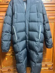 プーマ ブラック ダウンジャケット ロング丈 XL