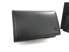 ■新品■未使用■ LANVIN ランバン レザー カードケース カード入れ 名刺入れ ビジネス 紳士 メンズ ブラック系 BT0585のサムネイル