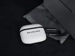 ■新品■未使用■ BALENCIAGA バレンシアガ レザー AirPodsケース エアポッズケース イヤホン レディース メンズ ホワイト系 BS4242