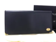 ■新品同様■ dunhill ダンヒル オックスフォード レザー 二つ折り 長財布 ウォレット 札入れ 小銭入れ メンズ ブラック系 HA3127