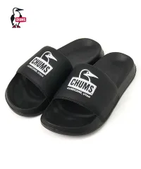 CHUMS チャムス ブービーフェイスロゴ シャワーサンダル メンズ｜軽量EVA・クッション性抜群｜室内外兼用 BLACKのサムネイル