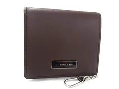■極美品■ BURBERRY バーバリー レザー 内部ノバチェック コインケース コインパース 小銭入れ 小物入れ ブラウン系 BP9166
