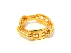 ■新品同様■ HERMES エルメス シェーヌダンクル ルカデ レガート スカーフリング スカーフ留め アクセサリー ゴールド系 BS4605