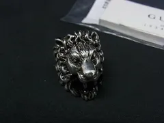 ■新品■未使用■ GUCCI グッチ 402763 ライオンヘッド SV925 リング 指輪 アクセサリー 表記サイズ13 (約12号)  シルバー系 BN9497