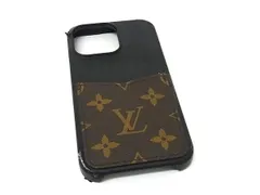 LOUIS VUITTON ルイヴィトン M82888 モノグラム バンパー iPhone15Pro Max 対応 アイフォンケース スマホケース ブラウン系 GA9466