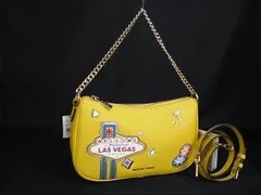 ■新品■未使用■ MICHAEL KORS マイケルコース CARMELA レザー 2WAY クロスボディ ショルダー ハンドバッグ イエロー系 BN9538