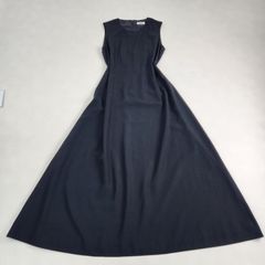 美品✨22ss セオリーリュクス ノースリーブワンピースウエストギャザー 