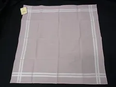 ■新品■未使用■ HERMES エルメス エルメス・パリ コットン100% ハンカチーフ ポケットチーフ レディース ピンク系 BN9531