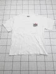 ◇ Θ 9090 NN1473 クラウンロゴプリントTシャツ ホワイト系 メンズ Mサイズ E  【1603090027200】