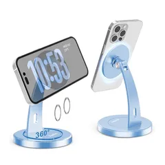 【新品】 Aoviho(アオビホ)-スマホスタンド-MagSafe対応 360°回転＆180°角度調整-マグネットスタンド 卓上用マグセーフ携帯立て アルミ phone stand スマホ横縦置き台 携帯ホルダー おしゃれ iPhone17 Air 16 0