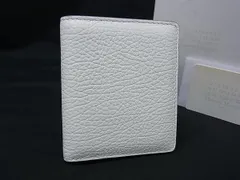 ■新品■未使用■ Maison Margiela メゾン マルジェラ 4ステッチ レザー 二つ折り 財布 ウォレット 小銭入れ ホワイト系 BN9517