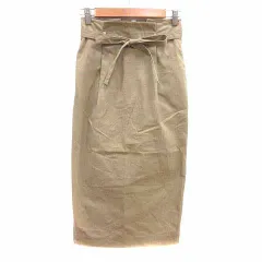 アーバンリサーチ ドアーズ URBAN RESEARCH DOORS タイトスカート ロング ウエストマーク 36 S ベージュ /YK