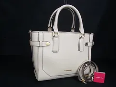 ■美品■ Samantha Vega サマンサベガ レザー 2WAY ハンドバッグ ショルダー  クロスボディ レディース アイボリー系 HA3829