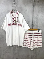 gelato pique ジェラートピケ ルームウェア スムーズィーロゴJQDプルオーバー セットアップ sizeONE/白 ■◆ レディース
