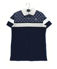 パーリーゲイツ | 1(M相当) | レディース 半袖ポロシャツ ネイビー系【中古】ゴルフウェア