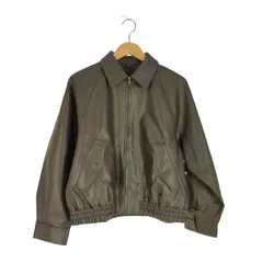 ジーユー GU フェイクレザーハリントンジャケット レディース JPN：L 