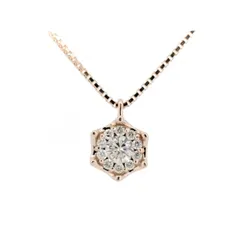 エステール ダイヤモンド ネックレス 0.16ct K18PG(18金 ピンクゴールド) 質屋出品
