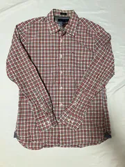 【00s-10s TOMMY HILFIGER】チェックシャツ M カスタムフィット レッド