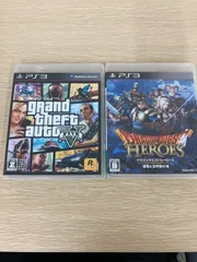 ！２　グランド・セフト・オートV &ドラゴンクエストヒーローズ　2つセット　PS3　ソフト【ゲームソフト】【0.7】