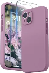 SURPHY iPhone14用ケース フィルム付き 6.1インチ対応　アンバー