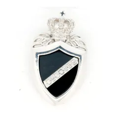 ジャスティンデイビス クラウンシールド ダイヤモンド ペンダントトップ 0.09ct SV925(シルバー925) 質屋出品