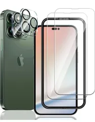 iphone14ProMax フィルム 2枚 カメラフィルム 2枚 ガイド枠付き