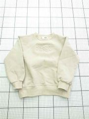 ◇ ⊇ エックスガールステージス X-girl Stages ロゴ刺繍スウェット ベージュ系 130 キッズ E 【1604030021166】