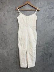 MERCURYDUO マーキュリーデュオ デニム生地 ロング キャミソール ワンピース sizeS/白 ■■ レディース