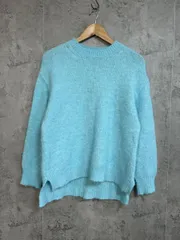 NOLLEY'S ノーリーズ バルキーゆったりクルーネックプルオーバーニット ニット セーター size38/水色 ◆■ レディースのサムネイル