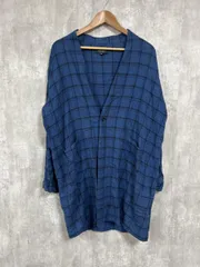 ITEMS URBANRESEARCH アイテムアーバンリサーチ ウール混 Vネック ロング カーディガン sizeM/青 ◇■ レディース