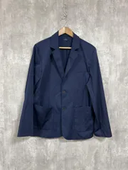 ITEMS URBAN RESEARCH アーバンリサーチ マシンウォッシャブルピケテーラードジャケット テーラード ジャケット sizeL/紺 ■■ メンズのサムネイル