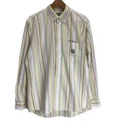 【中古】　CHAPS RALPH LAUREN　ストライプ　長袖　シャツ　ワンポイント　古着　/1553