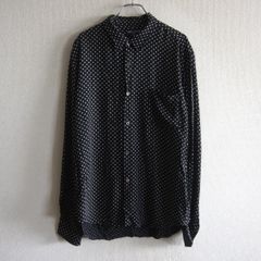 サイズ2 MAATEE&SONS 25AWレーヨンオープンカラー シャツ ドット 