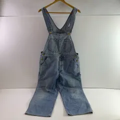 04w6614▽※【中古】Lee 0254 デニム オーバーオール サロペット サイズ34×33 リー ストレート 日本製【八王子店】