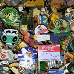 ピンバッジ 200個セット フランス雑貨 まとめ売り ピンズ ヴィンテージ ピンバッチ BB1-200-0414-3