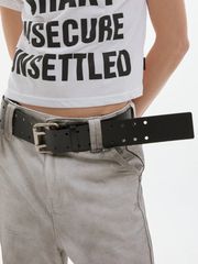 新品未使用【ESC STUDIO】bulky leather belt