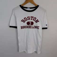 Champion チャンピオン リンガーTシャツ ロゴプリント ホワイト XLサイズ メンズ 古着 ストリート アメカジ