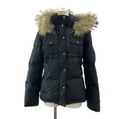 エムケー ミッシェルクラン MK MICHEL KLEIN ダウンジャケット 上着 アウター 38 黒 ブラック ファー付きフード フラップポケット 長袖 /PP ■GY49のサムネイル