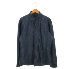 ハイダウェイ ニコル HIDEAWAYS シャツ 50 紺 ネイビー 長袖 ボタンダウンカラー サイドポケット /AH25 ■ECB003