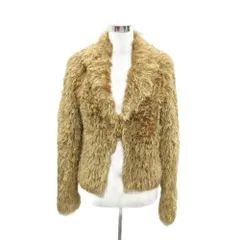 ローラアシュレイ LAURA ASHLEY フェイクファーショールカラージャケット 1 ベージュ ショート丈 /YS20 ■ECE003のサムネイル