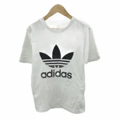 アディダスオリジナルス adidas originals Tシャツ カットソー M 白 ホワイト ロゴ プリント 半袖 /SM84 ■ECA003