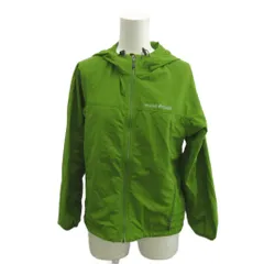 モンベル Montbell マウンテンパーカー ジャケット アウター キッズ 子供服 ナイロン ジップアップ ロゴ 140 緑 グリーン /XZ ■ECA003