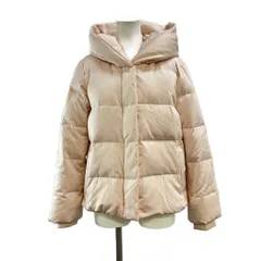 オペークドットクリップ OPAQUE.CLIP ダウンジャケット アウター M ピンク フード付き 長袖 ショート丈 /PP ■GY49