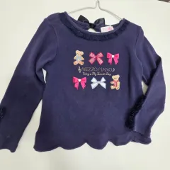 メゾピアノ 120 ネイビー 長袖Tシャツ 女の子用