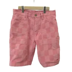 ビラボン BILLABONG ショートパンツ M ピンク チェック柄 ショート丈 パッチポケット /KT ■ECB003